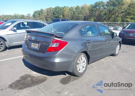 2012 Honda Civic Lx from USA, damaged, VIN 19XFB2F57CE007137